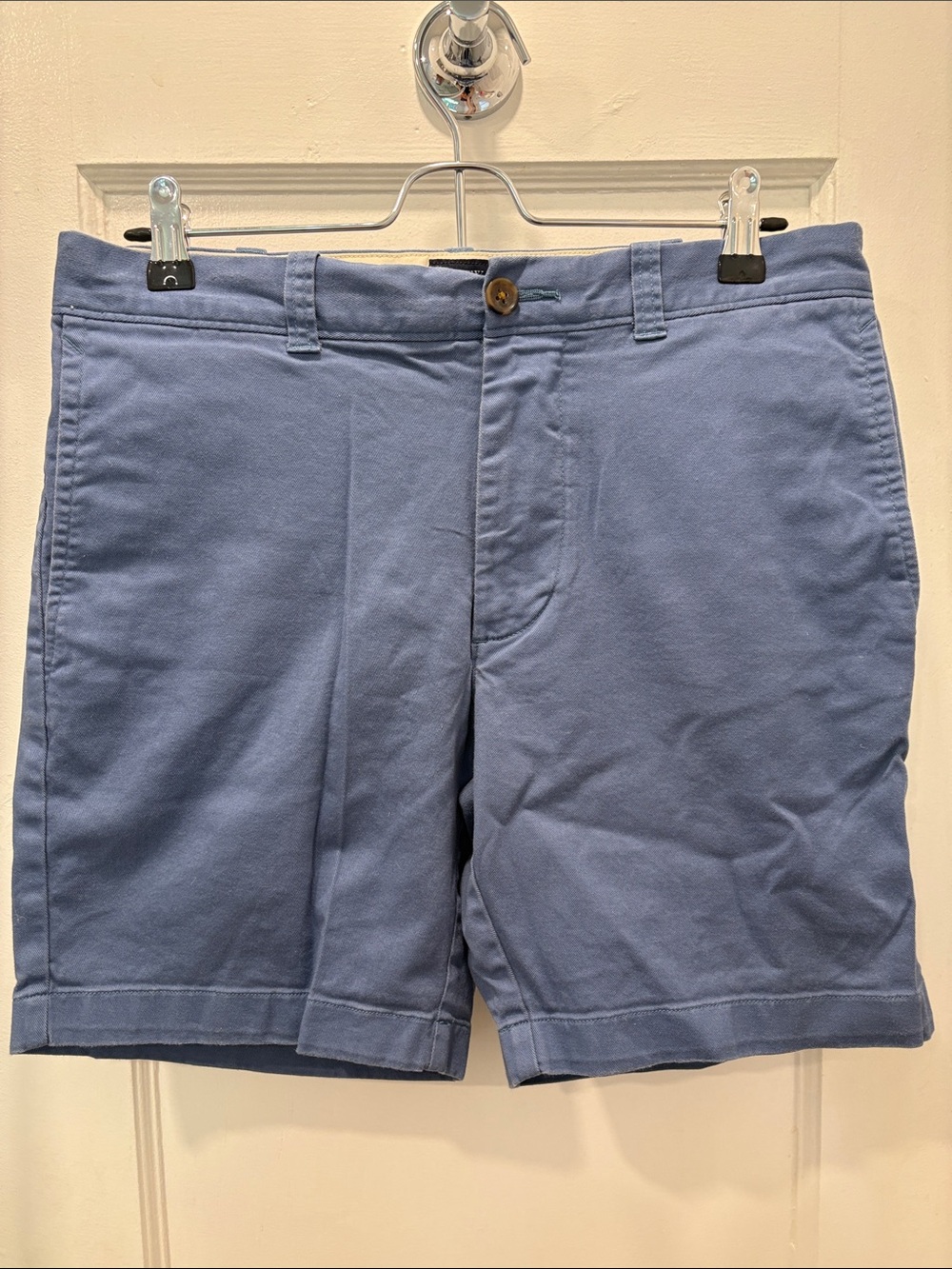 J. Crew Factory Dusty Blue Flat-Front Men's Shorts 7” inseam